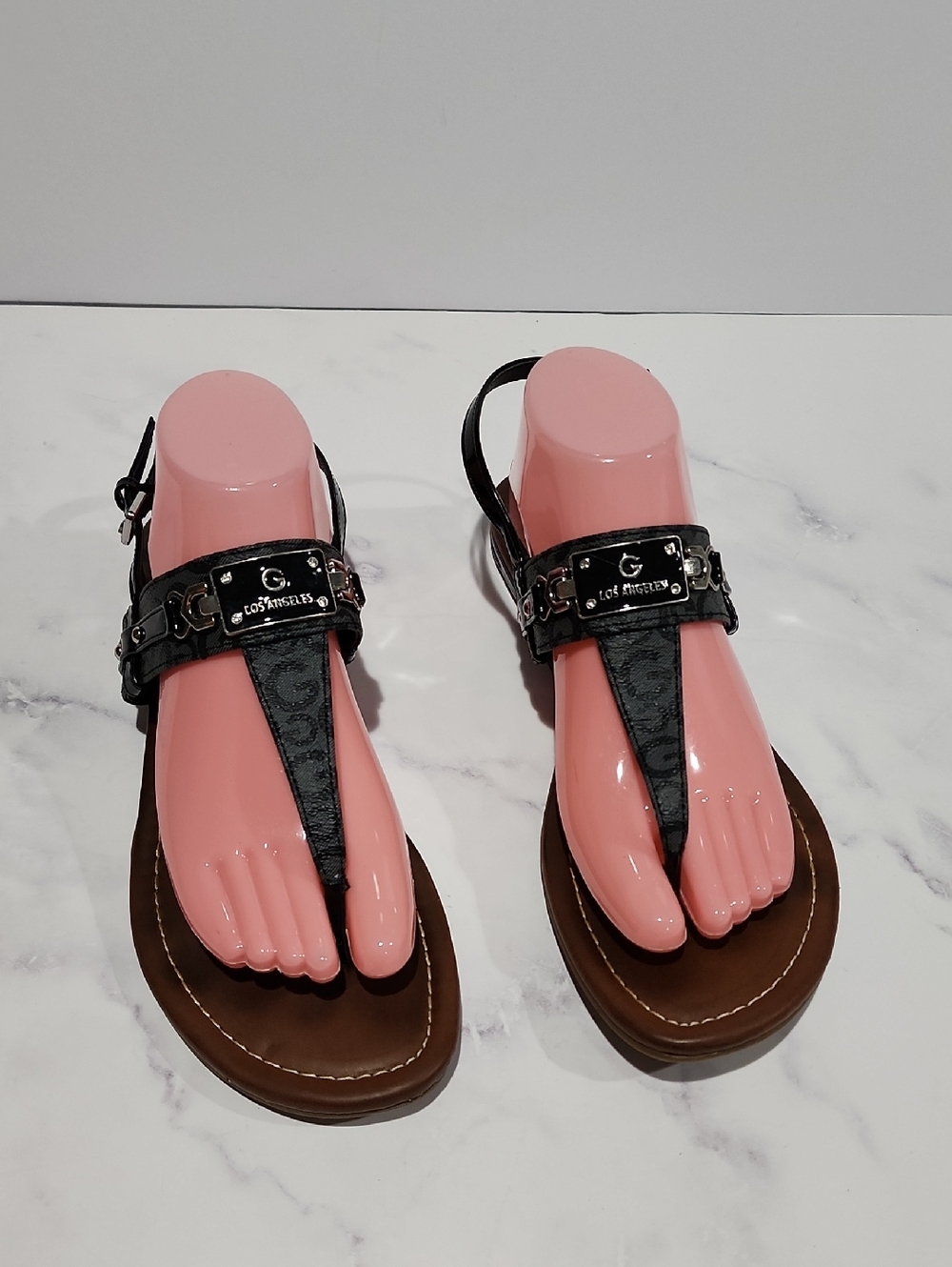 GBG LOS ANGELES Stylish Black & Gray Sandals